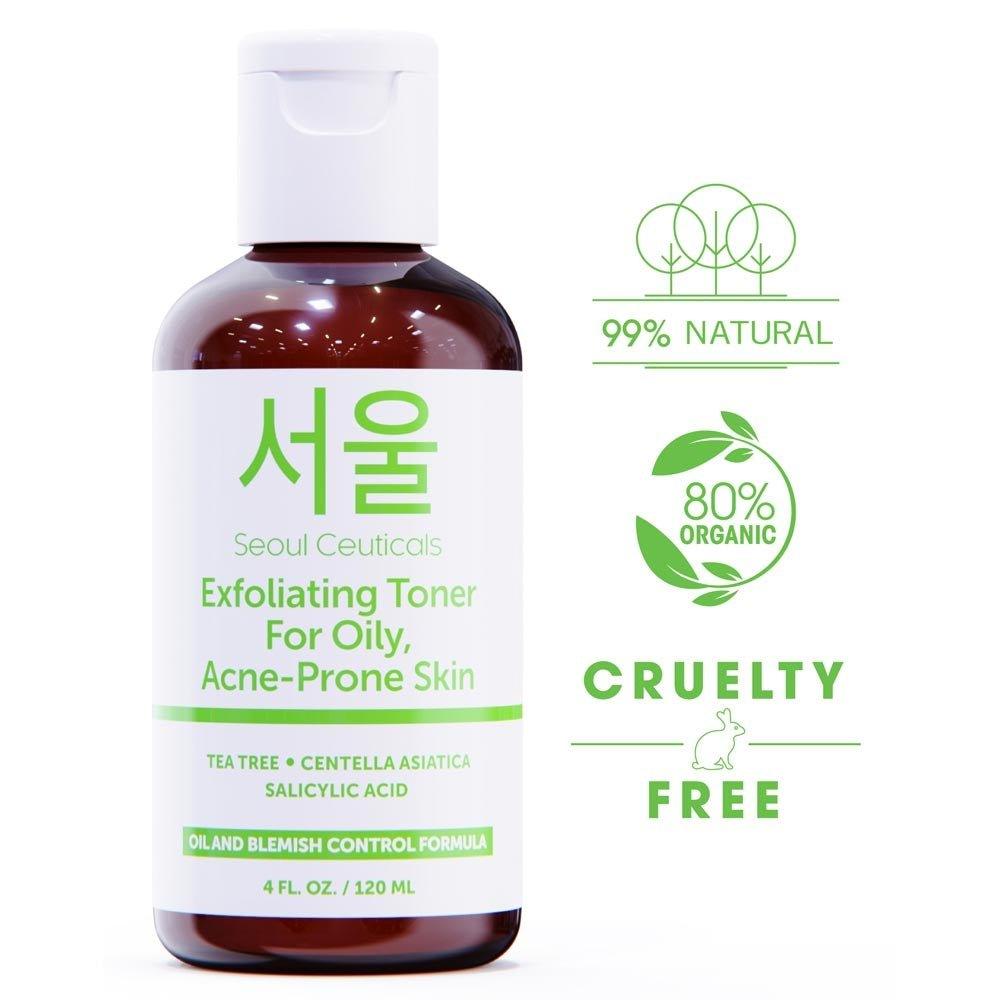Exfoliating Toner for Oily, Acne Prone Skin